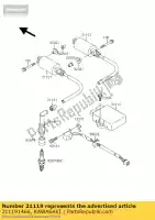 211191466, Kawasaki, igniter en500-c1 kawasaki en 500 1996 1997 1998 1999 2000 2001 2002, New