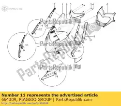 Qui puoi ordinare retina metallica sinistra retina inferiore da Piaggio Group , con numero parte 664309: