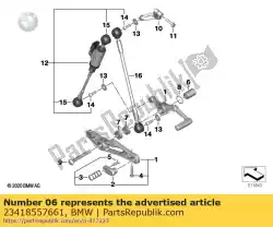 Here you can order the mount for shift lever from BMW, with part number 23418557661: