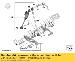 bmw 23418557661 mount for shift lever - Bottom side