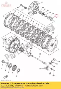 Yamaha 9021520231 circlip - Lado izquierdo