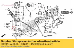 honda 90504HA0000 rondelle, 9x20 - La partie au fond