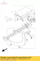 5EL2475H0000, Yamaha, bracket, seat lever 1 yamaha xvs 1100 1999 2000 2001 2002, New