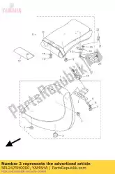 Qui puoi ordinare staffa, leva del sedile 1 da Yamaha , con numero parte 5EL2475H0000: