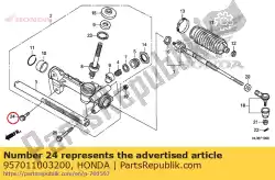 Here you can order the bolt, flange, 10x32 from Honda, with part number 957011003200: