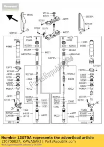 Kawasaki 130700027 guide, fourchette, rh - La partie au fond