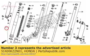 honda 51400KZZN01 fourche assy r avant - La partie au fond