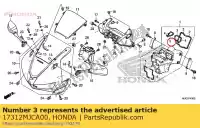 17312MJCA00, Honda, guarnizione b, condotto di aspirazione dell'aria honda cbr  rr rra fa f cbr600ra cbr600rr 600 , Nuovo