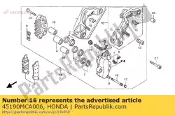 Aquí puede pedir soporte subconjunto., l. Fr. De Honda , con el número de pieza 45190MCA006: