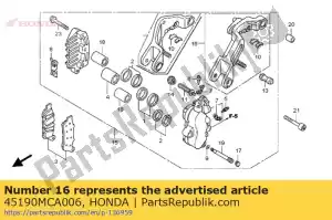 Honda 45190MCA006 bracket sub assy., l. fr. - Bottom side