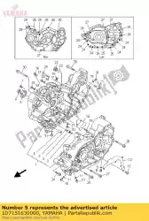 behuizing, lager 1 van Yamaha, met onderdeel nummer 1D7151630000, bestel je hier online: