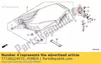 77156GZ4670, Honda, pasador, gancho de seguridad honda  trx 90 300 400 1800 2007 2008 2011 2012 2017 2018 2019, Nuevo