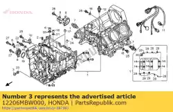 Aqui você pode pedir o parafuso, vedação, 14 mm em Honda , com o número da peça 12206MBW000: