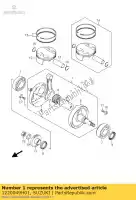 1220049H01, Suzuki, vilebrequin suzuki rm z 250 2010 2011 2012, Nouveau