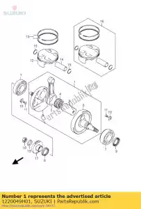 suzuki 1220049H01 cigüeñal - Lado inferior