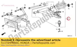 Aqui você pode pedir o arm assy., r. Fr. Superior em Honda , com o número da peça 51370HP0B00:
