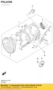 suzuki 3513938A60 cushion - Bottom side