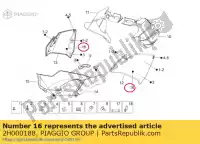 2H000188, Piaggio Group, Left-right side fairing decal 