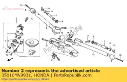 sleutelbos van Honda, met onderdeel nummer 35010MV9931, bestel je hier online: