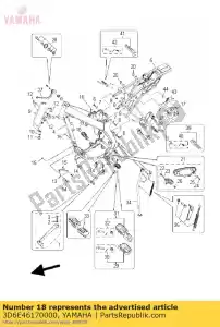 yamaha 3D6E46170000 rondella - Il fondo