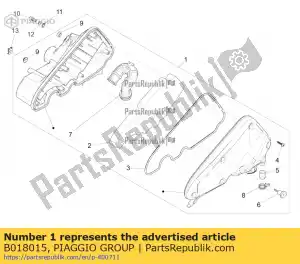 Piaggio Group B018015 filtro de aire. conjunto - Lado inferior