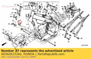 honda 90302KZ3J40 nakr?tka, ko?nierz, 10mm - Dół