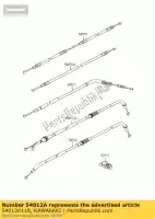 540120118, Kawasaki, cable-throttle,opening zr750-j kawasaki z 750 1000 2003 2004 2005 2006 2007 2008 2009 2010 2011 2012, New