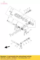 Aquí puede pedir leva, palanca de Yamaha , con el número de pieza 5KM181710000: