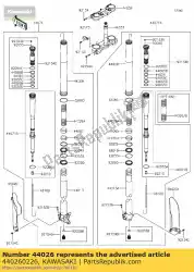 Here you can order the 01 spring-front fork,k=4. 8n/mm from Kawasaki, with part number 440260226: