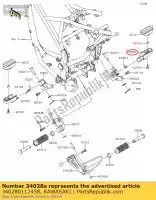 340280112458, Kawasaki, etapa, fr, rh, p.silver klx125caf kawasaki  d tracker klx 125 150 2010 2011 2012 2013 2015 2016 2017 2018 2019 2021, Novo