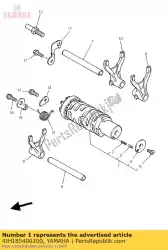 schakel cam assy van Yamaha, met onderdeel nummer 4JH185400200, bestel je hier online: