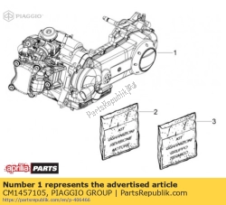 Aprilia CM1457105, Motore cpl., OEM: Aprilia CM1457105