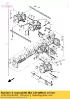 1AE141030000, Yamaha, zestaw ?rub przepustnicy yamaha fz fzx genesis 750, Nowy