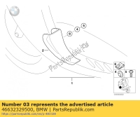 46632329500, BMW, Edge protection right, Nieuw