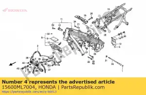 Honda 15600ML7004 cooler comp oil - Bottom side