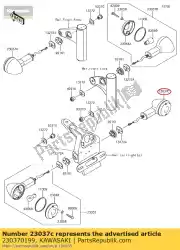 Qui puoi ordinare lamp-assy-signal, rr, rh ej800ab da Kawasaki , con numero parte 230370199: