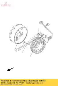 yamaha 28P814500100 conjunto do rotor - Lado inferior