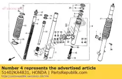 Ici, vous pouvez commander le ressort, coussin fr. Auprès de Honda , avec le numéro de pièce 51402KA4831: