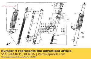 Honda 51402KA4831 ressort, coussin fr. - La partie au fond