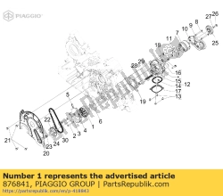 Aprilia 876841, Oil pump delivery, OEM: Aprilia 876841