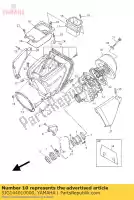 5JG144010000, Yamaha, Conjunto da caixa do filtro de ar yamaha wr yz 250 400 426 1998 1999 2000 2001 2002, Novo