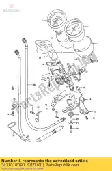 Here you can order the speedometer from Suzuki, with part number 3411010D90: