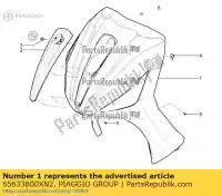 65633800XN2, Piaggio Group, Escudo frontal     , Novo