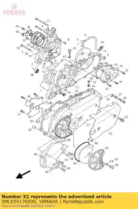 yamaha 5MLE54170000 capuchon - La partie au fond