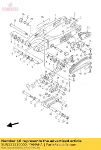 yamaha 5UN221510000 sceau, garde - La partie au fond