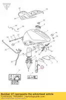 T2405926, Triumph, typ rurki czujnika poziomu paliwa triumph daytona 675 from vin 564948 daytona 675r from vin 564948 street triple from vin 560477 street triple r from vin 560477 675 2013 2014 2015 2016, Nowy