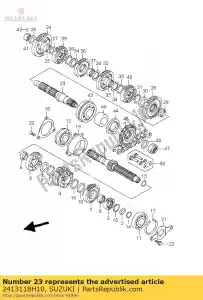 suzuki 2413118H10 as, aandrijving - Onderkant