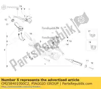 CM258401000C2, Piaggio Group, poignée droite complète vespa zapm80100, zapm80101, zapma7100 zapm808g, zapm80200, zapm8020, zapma7200, zapma78g 946 125 150 946 2013 2014 2016 2017 2018 2019 2020 2021 2022, Nouveau