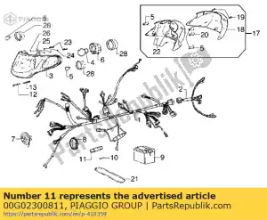 Piaggio Group 00G02300811 porte-fusible - La partie au fond