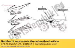 geen beschrijving beschikbaar op dit moment van Honda, met onderdeel nummer 87126KSCA20ZA, bestel je hier online: